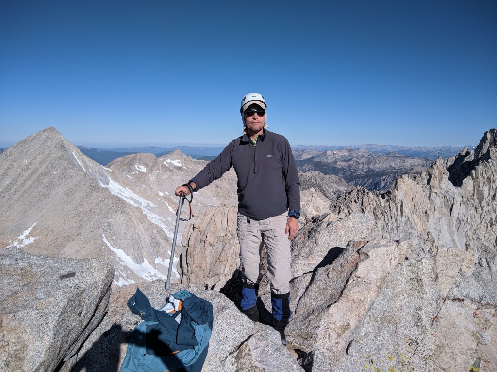 Andrew Kiselev on the summit of Mt. Dade. Photo credit Pasha Gilchuk.