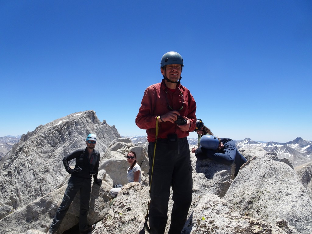 Mt. Mills summit, 13,451 ft. Rodion Turuikhan, Yulia Ersin, Alexander Bukreyev, Nadiya Teplyuk, Sergey Los (left to right). Photo credit Oleg Shakhtmeyster.